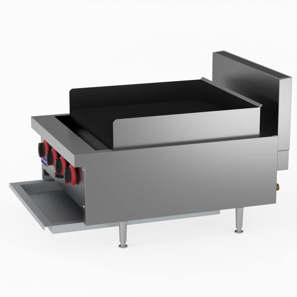 GasMAX Lpg Gas 4 Burner Char Grill Top QR-24ELPG