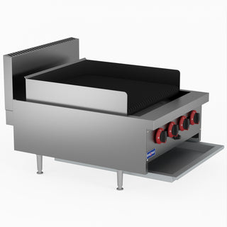 Natural Gas 4 Burner Char Grill Top - GasMax QR-24E