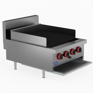 Natural Gas 4 Burner Char Grill Top - GasMax QR-24E