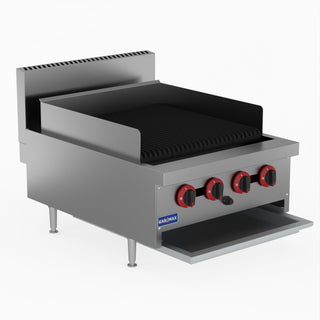 Natural Gas 4 Burner Char Grill Top - GasMax QR-24E