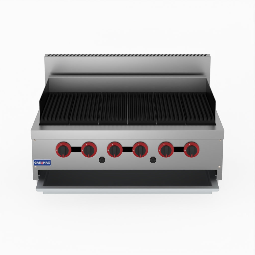 GasMAX Lpg Gas 6 Burner Char Grill Top - QR-36ELPG