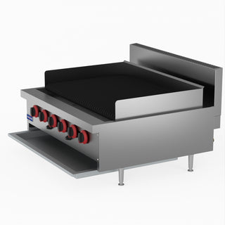 Natural Gas 6 Burner Char Grill Top - GasMax QR-36E