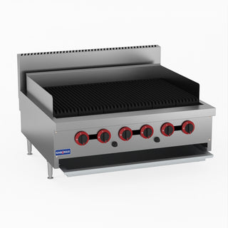 Natural Gas 6 Burner Char Grill Top - GasMax QR-36E