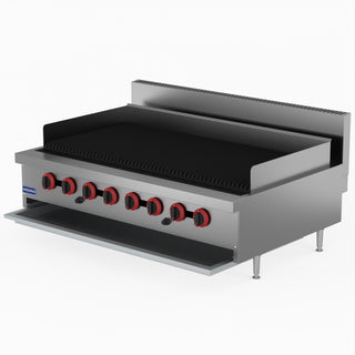 Natural Gas 8 Burner Char Grill Top - GasMax QR-48E