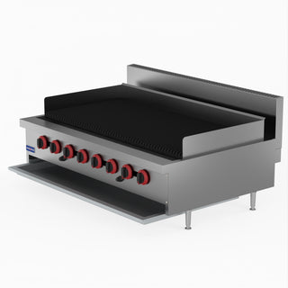 Natural Gas 8 Burner Char Grill Top - GasMax QR-48E