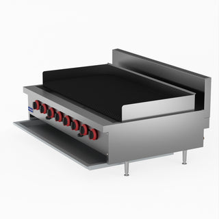 Natural Gas 8 Burner Char Grill Top - GasMax QR-48E