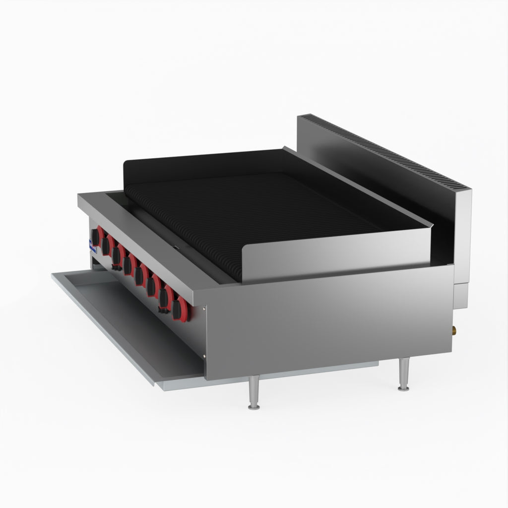 GasMAX Natural Gas 8 Burner Char Grill Top QR-48E