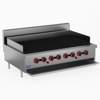 Natural Gas 8 Burner Char Grill Top - GasMax QR-48E