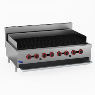 Natural Gas 8 Burner Char Grill Top - GasMax QR-48E