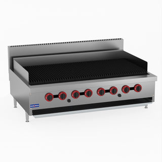 Natural Gas 8 Burner Char Grill Top - GasMax QR-48ELPG