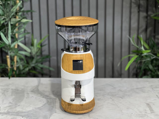 Quamar Nemo-Q Electronic Grinder White & Timber - Brand New