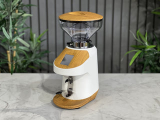 Quamar Nemo-Q Electronic Grinder White & Timber - Brand New