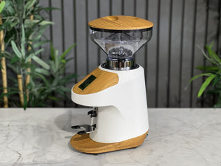 Quamar Nemo-Q Electronic Grinder White & Timber - Brand New