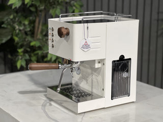 Quick Mill Pippa Tank - 1 Group White & Timber - Brand New