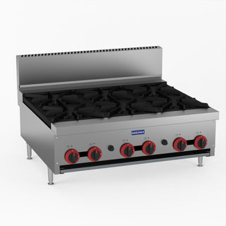 Gas Cook Top 6 Burner With Flame Failure - GasMax RB-6E