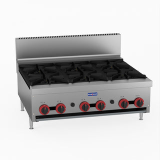 Gas Cook Top 6 Burner With Flame Failure - GasMax RB-6E