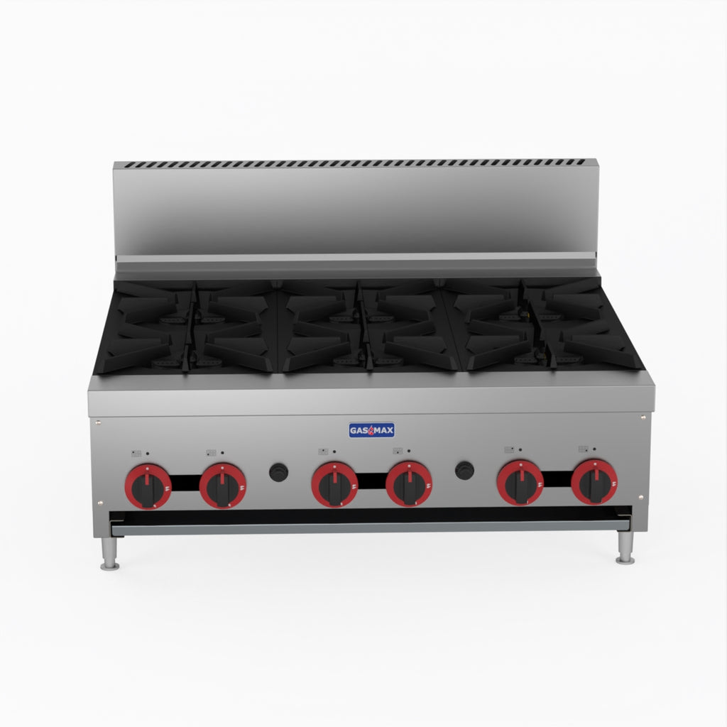 GasMAX Gas 6 Burner Cook Top RB-6E