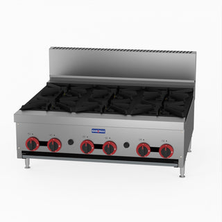 Gas Cook Top 6 Burner With Flame Failure - GasMax RB-6E