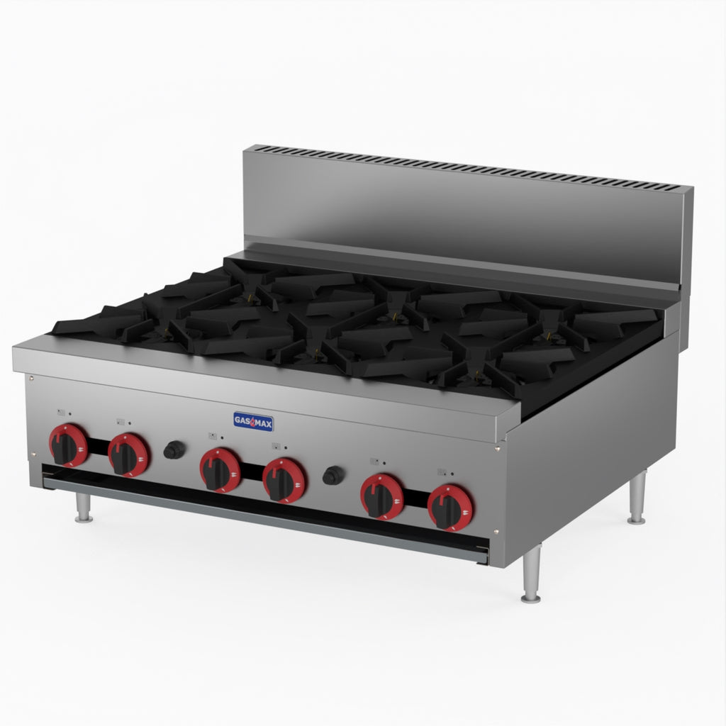 GasMAX Gas 6 Burner Cook Top RB-6E