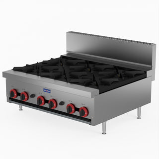 Gas Cook Top 6 Burner With Flame Failure - GasMax RB-6E