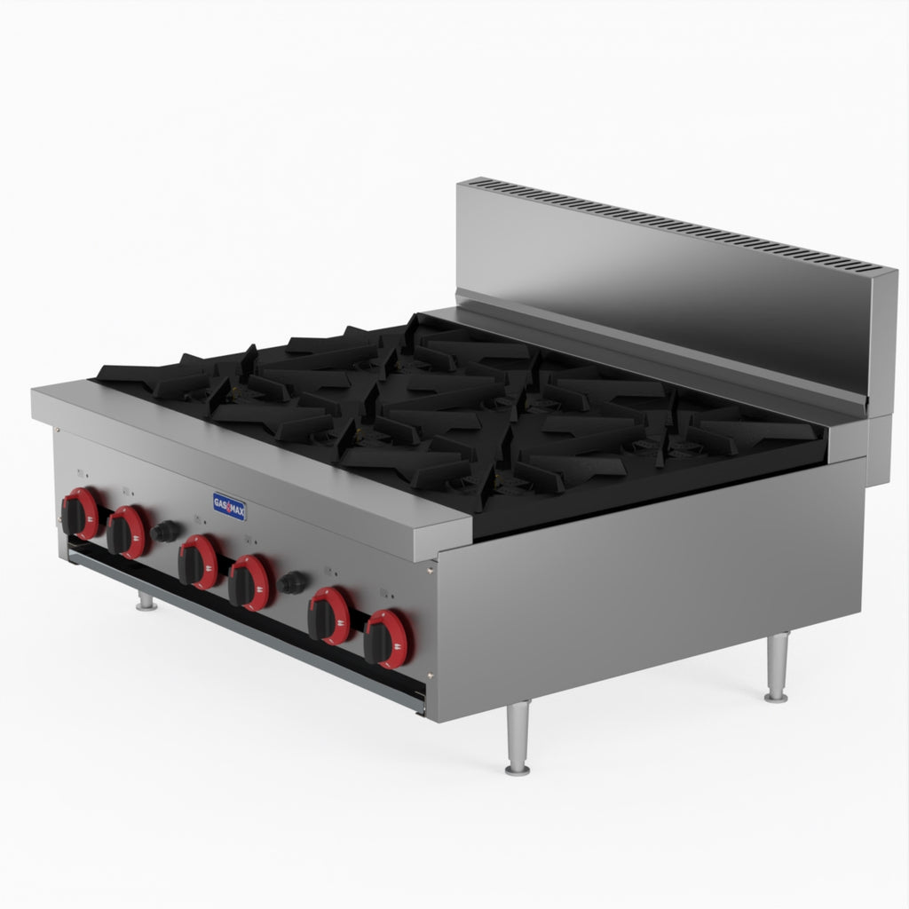 GasMAX Gas 6 Burner Cook Top RB-6E