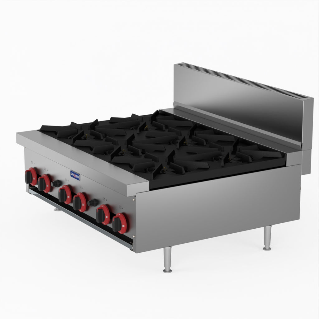 GasMAX Gas 6 Burner Cook Top RB-6E