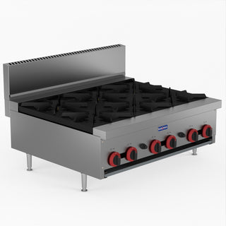 Gas Cook Top 6 Burner With Flame Failure - GasMax RB-6E