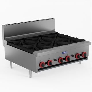 Gas Cook Top 6 Burner With Flame Failure - GasMax RB-6E