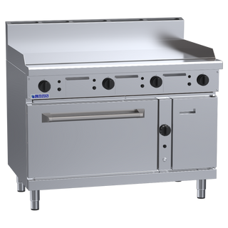 Luus RF-12P 1200mm Commercial Gas Griddle Range & Convection Oven RF-12P-NG