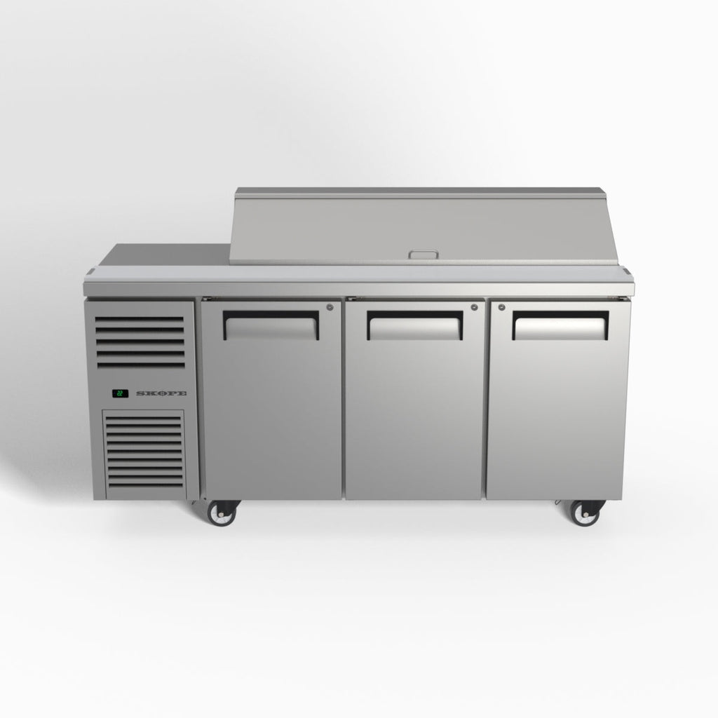 Skope Skope ReFlex 3 Solid Door GN Compatible Salad Preparation Fridge 357L - RF7.PPS.3.SD