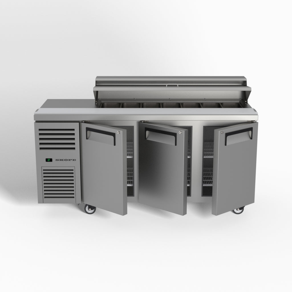 Skope ReFlex 3 Solid Door GN Compatible Salad Preparation Fridge 357L - RF7.PPS.3.SD