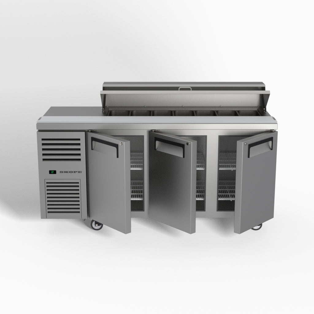 Skope ReFlex 3 Solid Door GN Compatible Salad Preparation Fridge 357L - RF7.PPS.3.SD