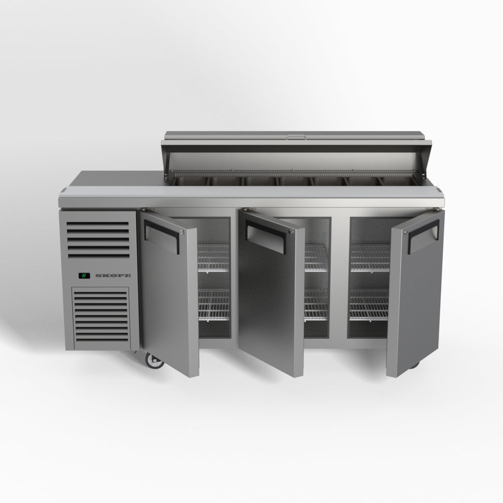 Skope ReFlex 3 Solid Door GN Compatible Salad Preparation Fridge 357L - RF7.PPS.3.SD