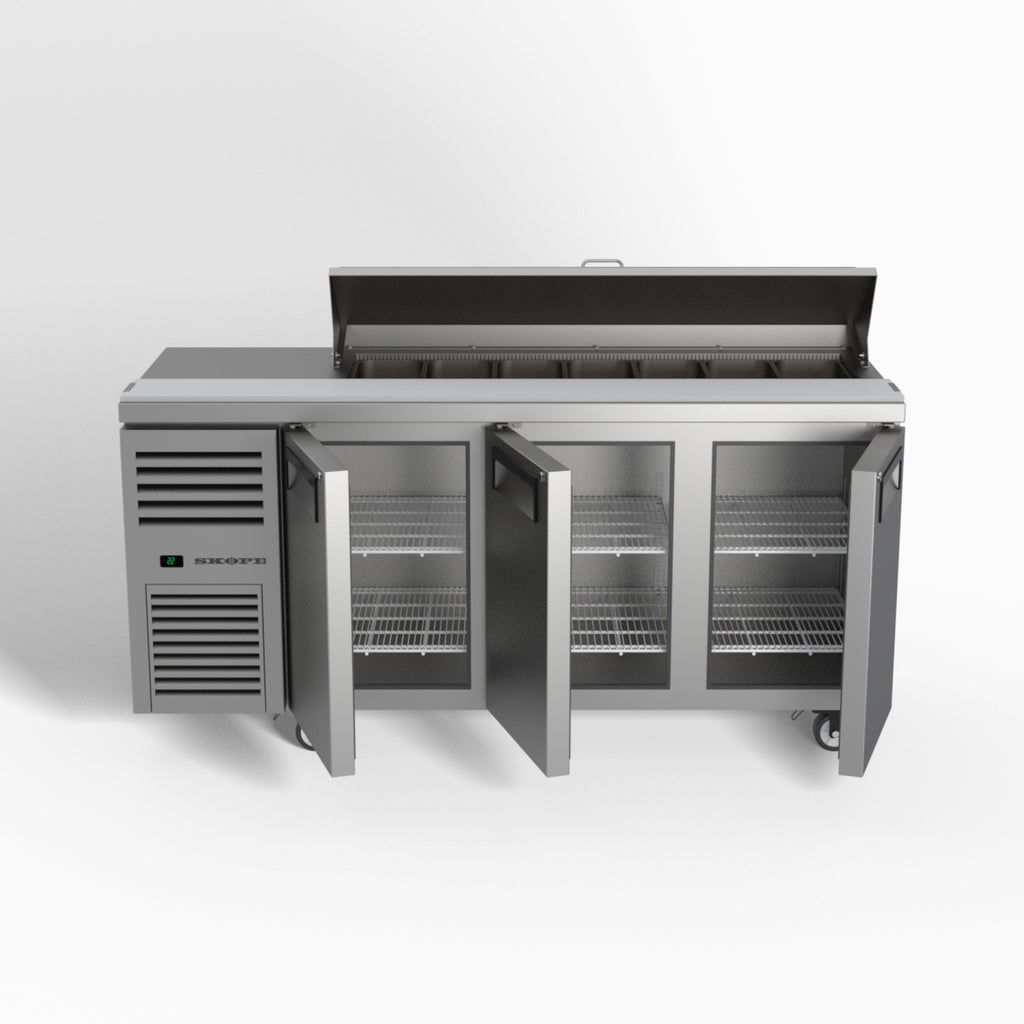 Skope ReFlex 3 Solid Door GN Compatible Salad Preparation Fridge 357L - RF7.PPS.3.SD