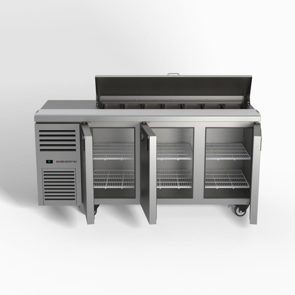 Skope ReFlex 3 Solid Door GN Compatible Salad Preparation Fridge 357L - RF7.PPS.3.SD