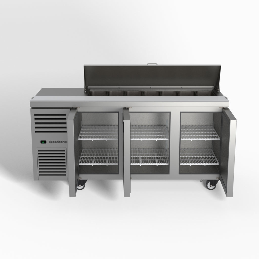 Skope ReFlex 3 Solid Door GN Compatible Salad Preparation Fridge 357L - RF7.PPS.3.SD