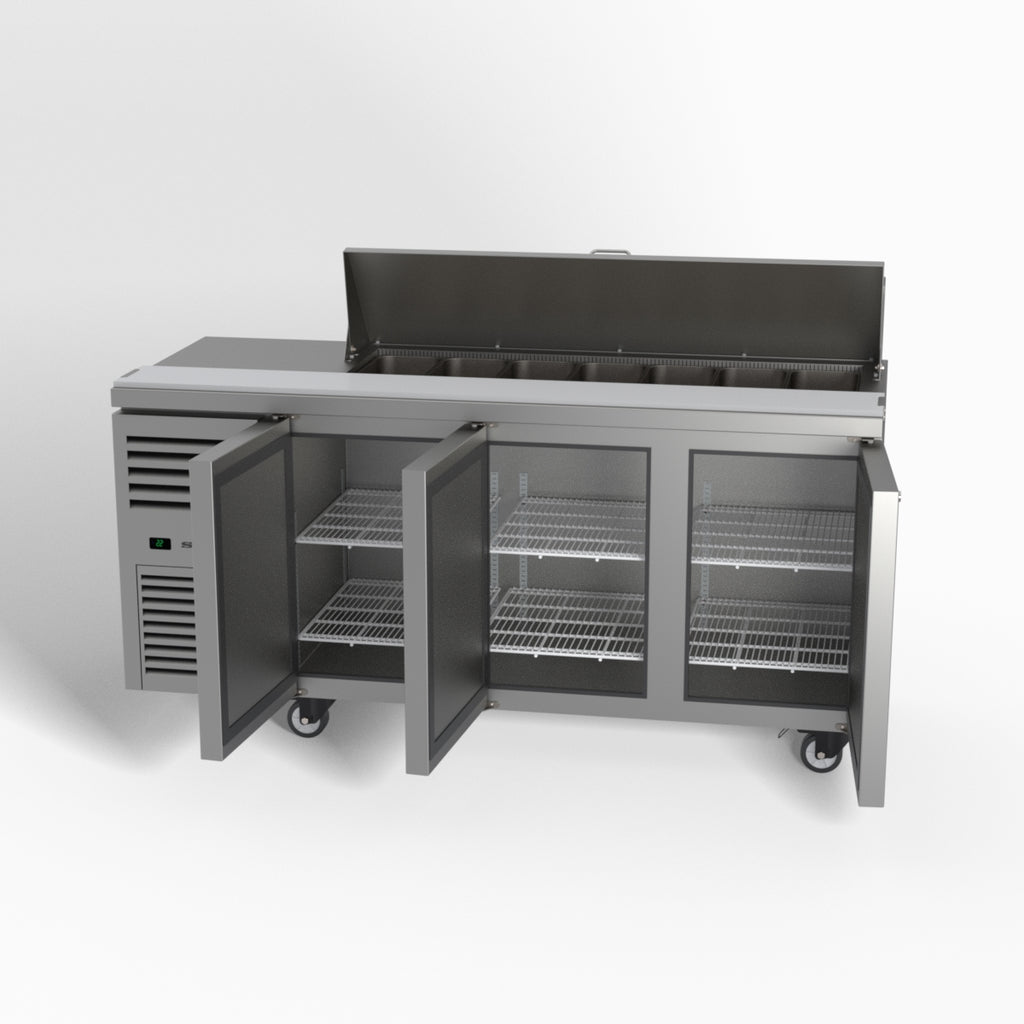 Skope ReFlex 3 Solid Door GN Compatible Salad Preparation Fridge 357L - RF7.PPS.3.SD