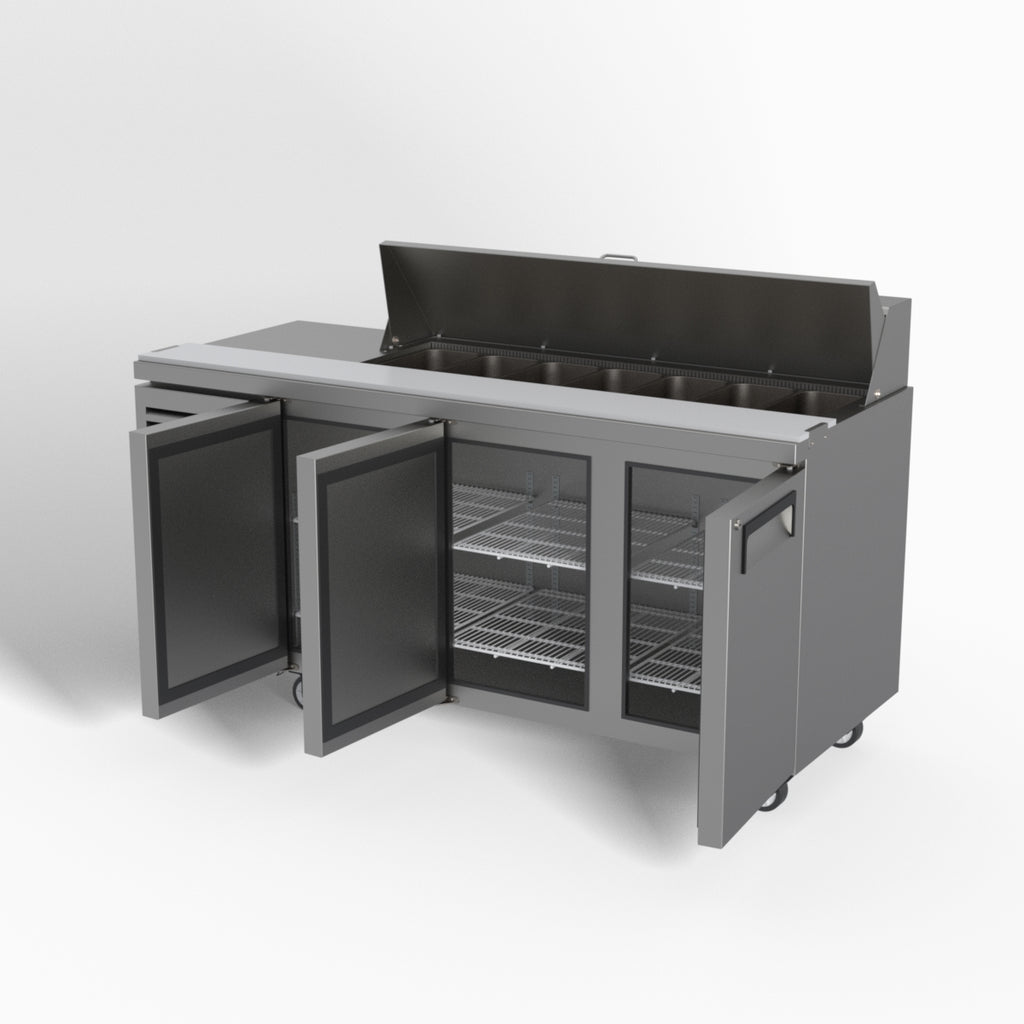 Skope ReFlex 3 Solid Door GN Compatible Salad Preparation Fridge 357L - RF7.PPS.3.SD