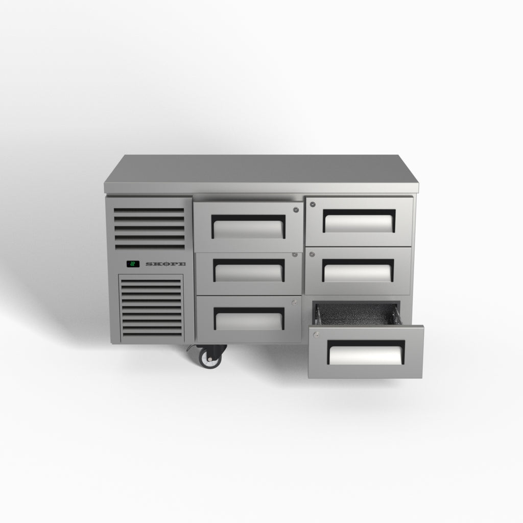 Skope ReFlex 6 Drawer Underbench GN 1/1 Fridge 248L - RF7.UBR.2.D6