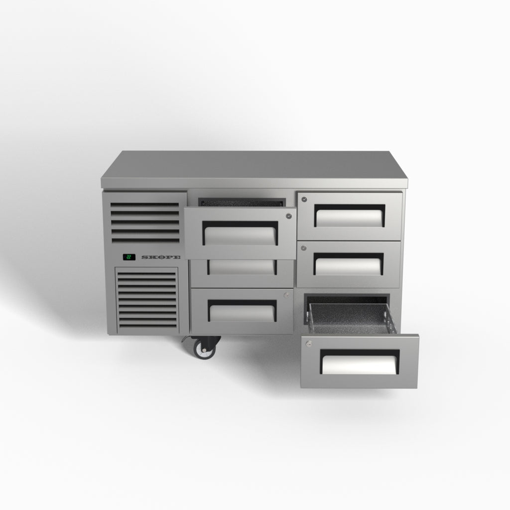 Skope ReFlex 6 Drawer Underbench GN 1/1 Fridge 248L - RF7.UBR.2.D6