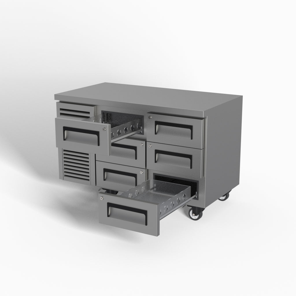 Skope ReFlex 6 Drawer Underbench GN 1/1 Fridge 248L - RF7.UBR.2.D6