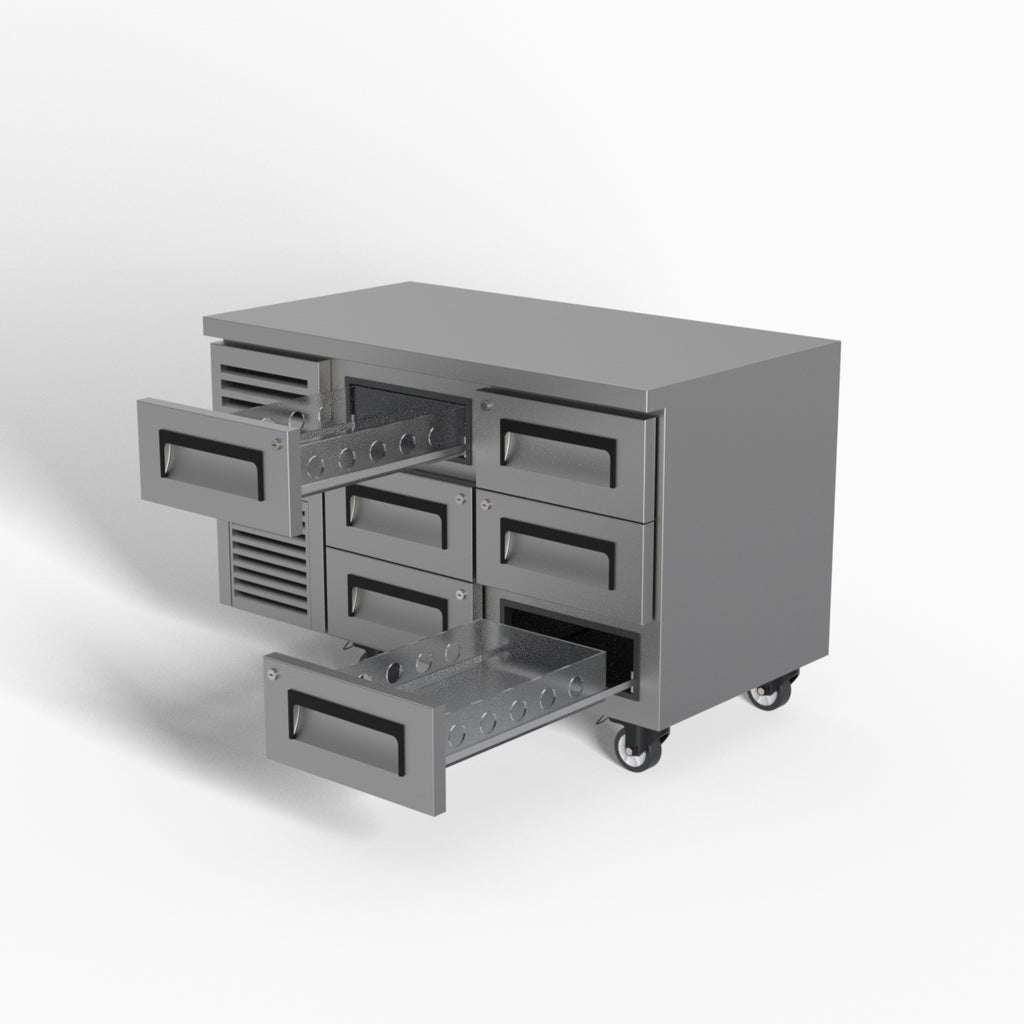 Skope ReFlex 6 Drawer Underbench GN 1/1 Fridge 248L - RF7.UBR.2.D6