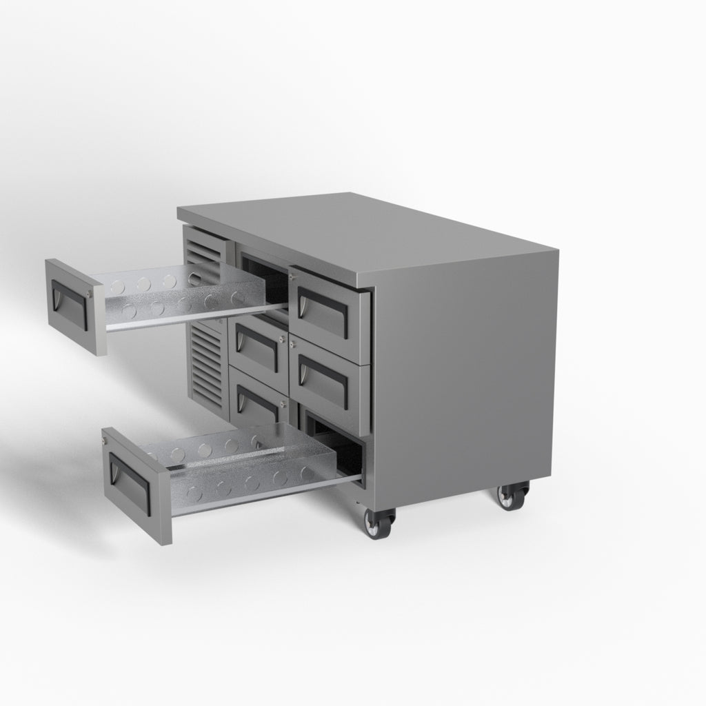 Skope ReFlex 6 Drawer Underbench GN 1/1 Fridge 248L - RF7.UBR.2.D6