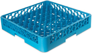 Carlisle OptiClean Blue All Purpose Peg Dish Rack 500mm x 500mm x 102mm. Peg Height: 63mm Space Between Peg: 45mm - RP14