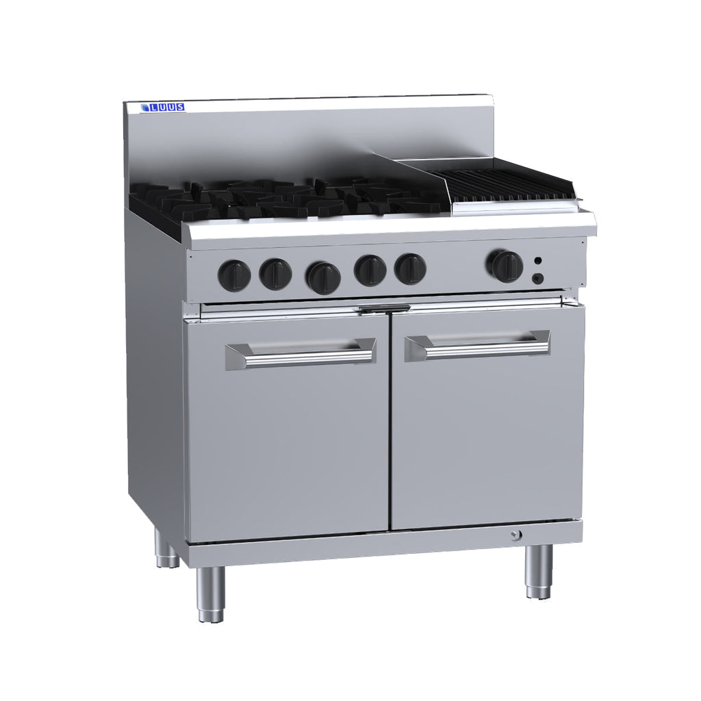 Luus RS-4B3C 4 Burner 300mm Chargrill with Oven