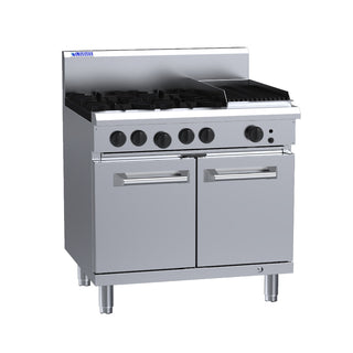 Luus 4 Burner 300mm Chargrill with Oven RS-4B3C-LPG - LPG