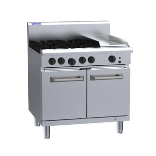 Luus RS-4B3P 4 Burner 300mm Griddle with Oven