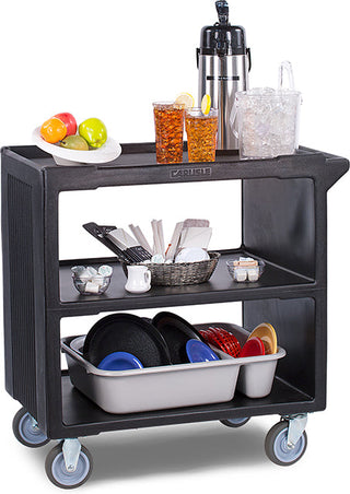 Carlisle Black Service Cart on Castors 854mm x 515mm x 870mm - SBC23003