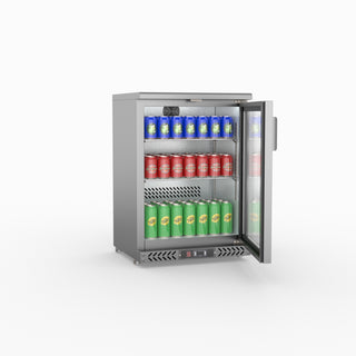 Single Door Stainless Steel Bar Cooler - Thermaster SC148SG