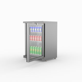 Single Door Stainless Steel Bar Cooler - Thermaster SC148SG